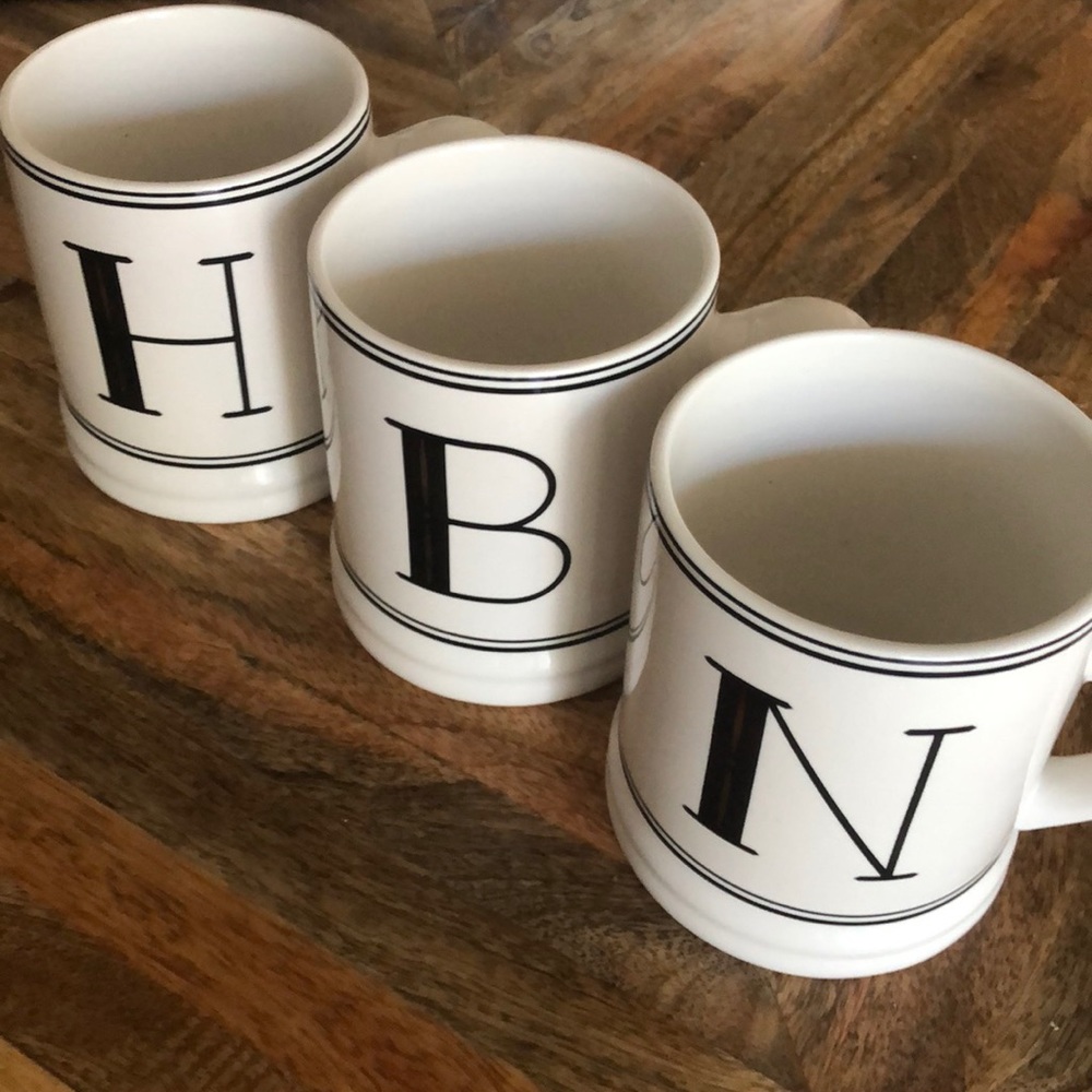 Monogram mugs
